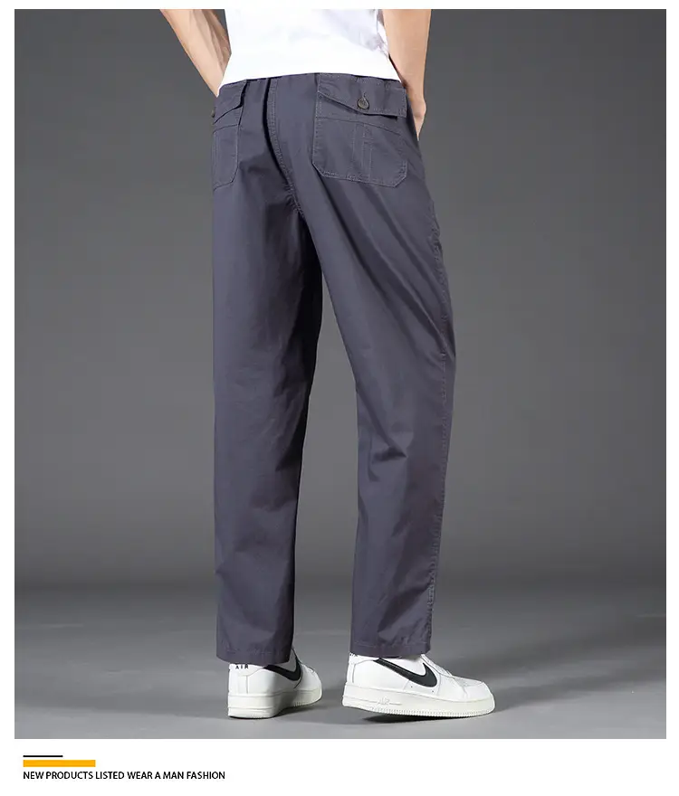 Zoruo Cotton Thickened Composite Pants Grey Men — feature 9