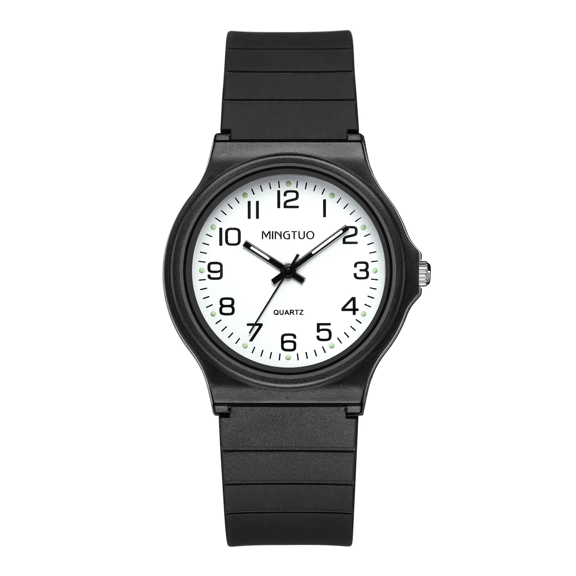 Black Silicone All-Season Watch for Men Women