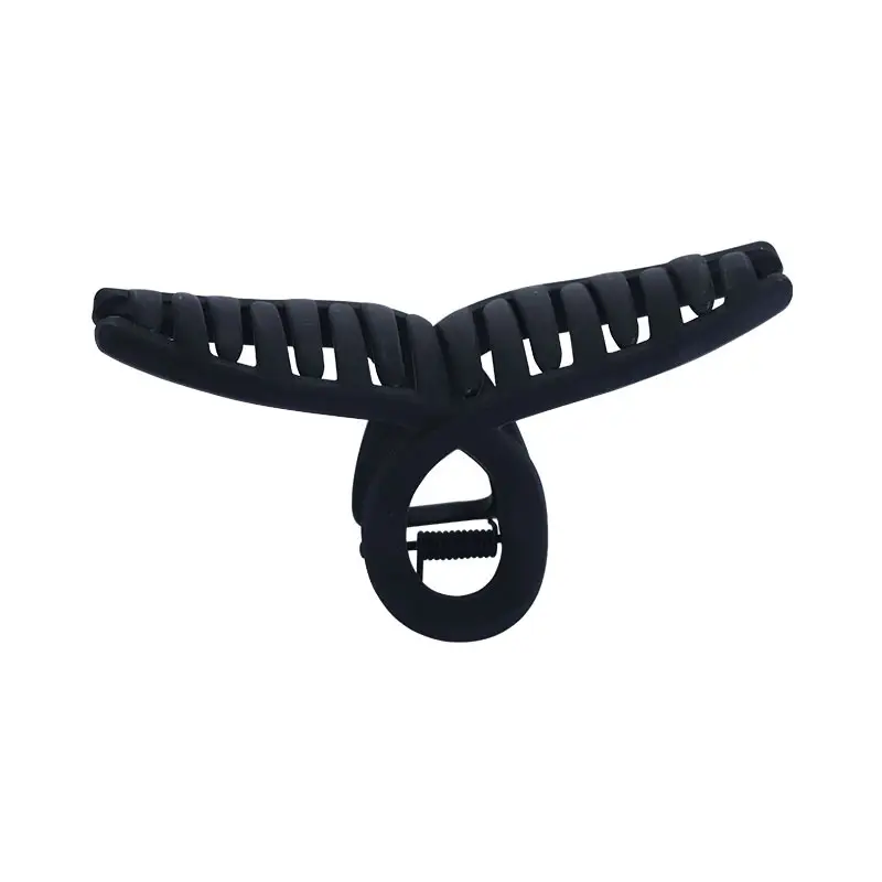 Pink Korean Hair Clip 11cm Large Cross Grip - Image 15