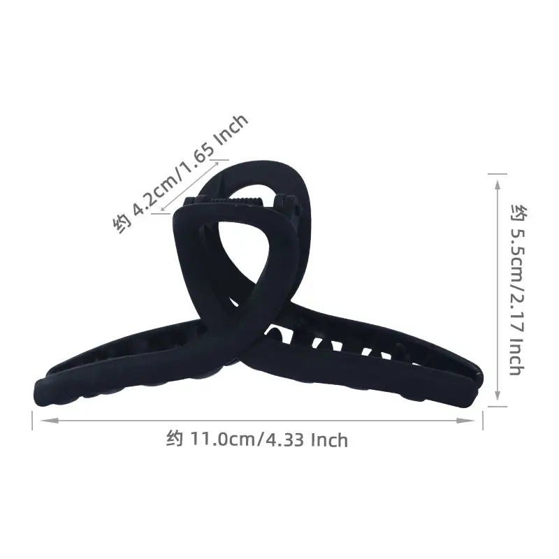 Pink Korean Hair Clip 11cm Large Cross Grip - Image 17