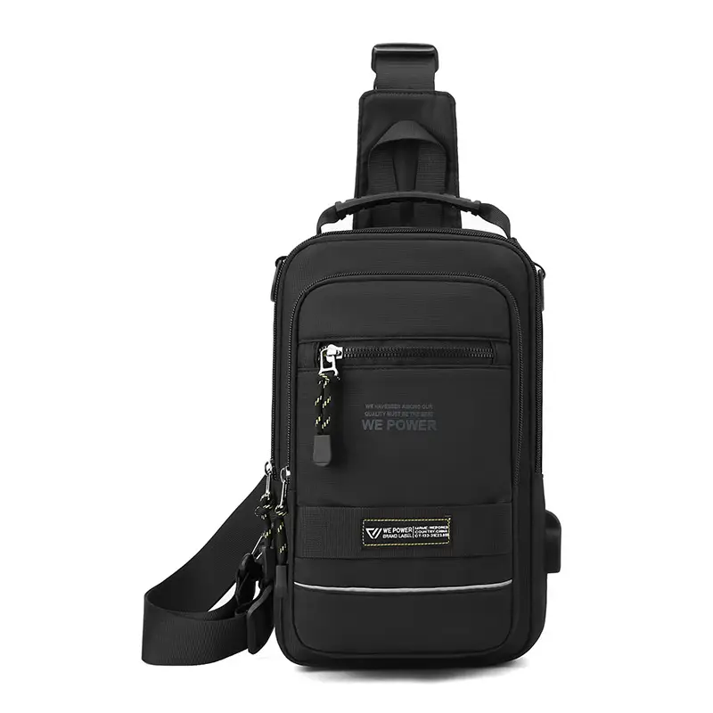 Men's Blue Crossbody Bag with Backpack Design