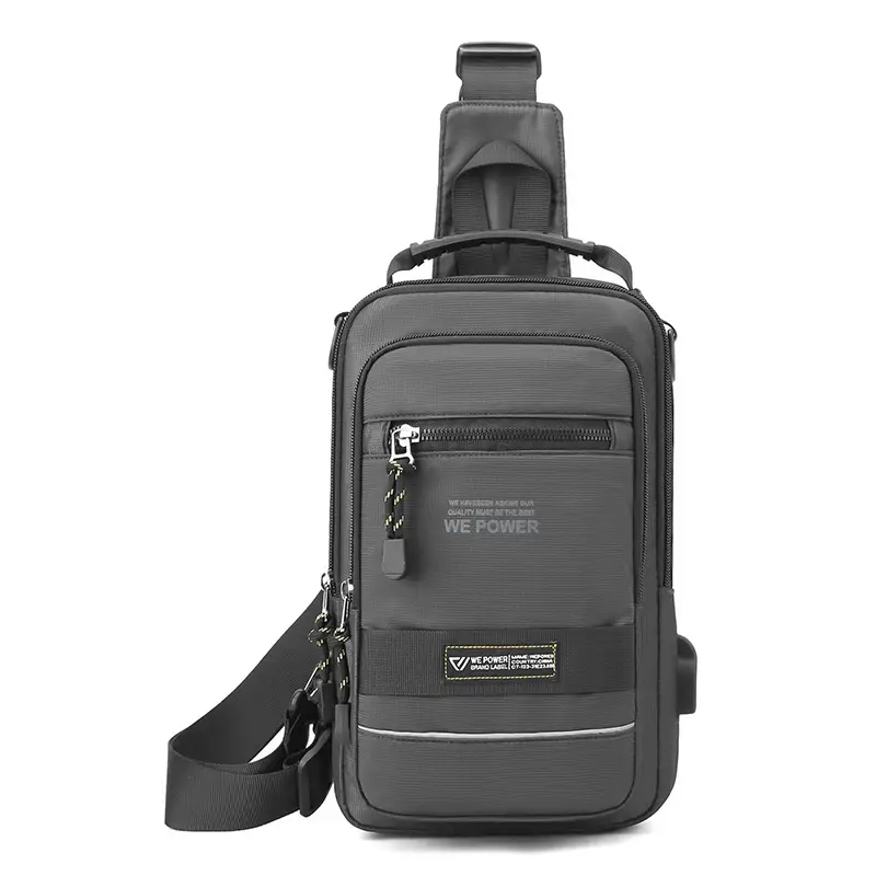 Men's Blue Crossbody Bag with Backpack Design