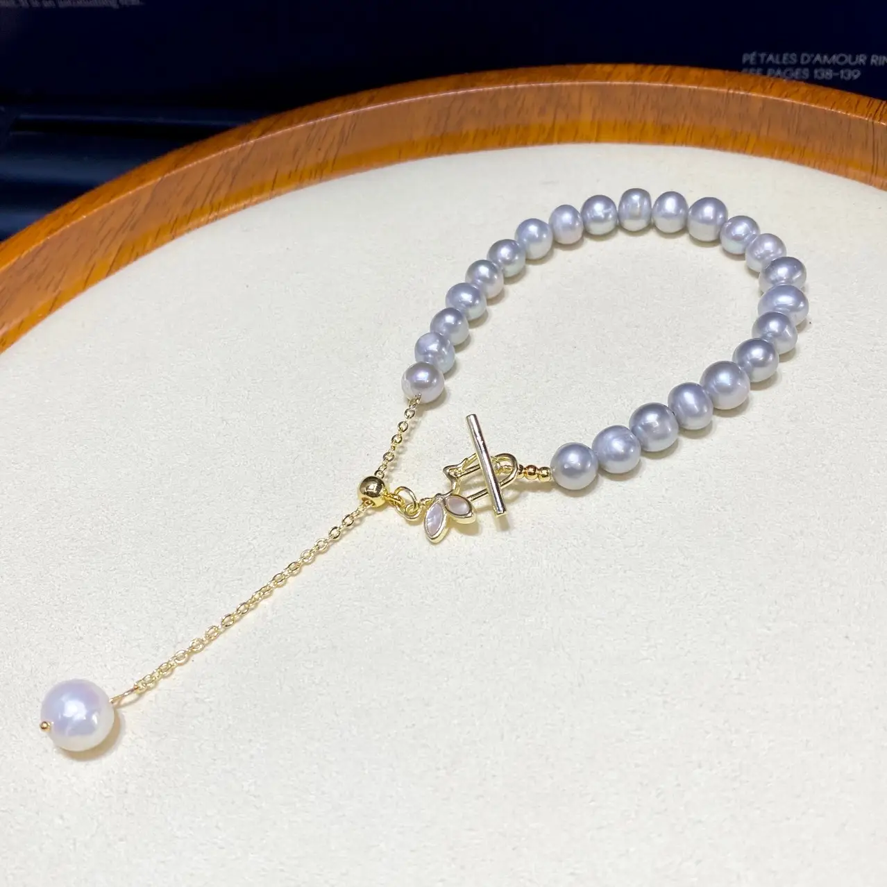2025 Gray Pearl Adjustable Bracelet for Women — feature 10