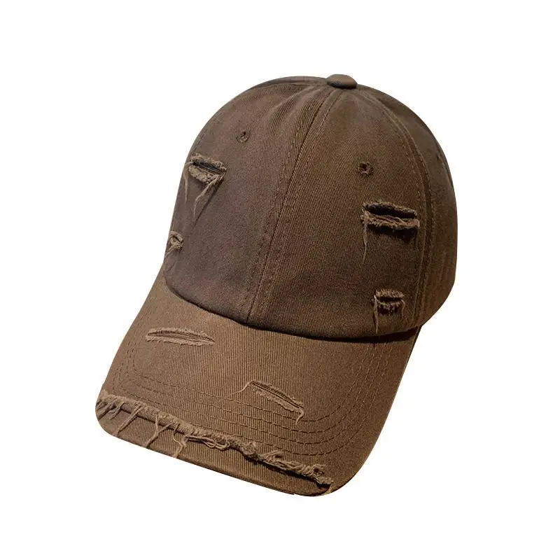 Distressed Baseball Cap Women Ripped Japanese Style All Match - Image 13