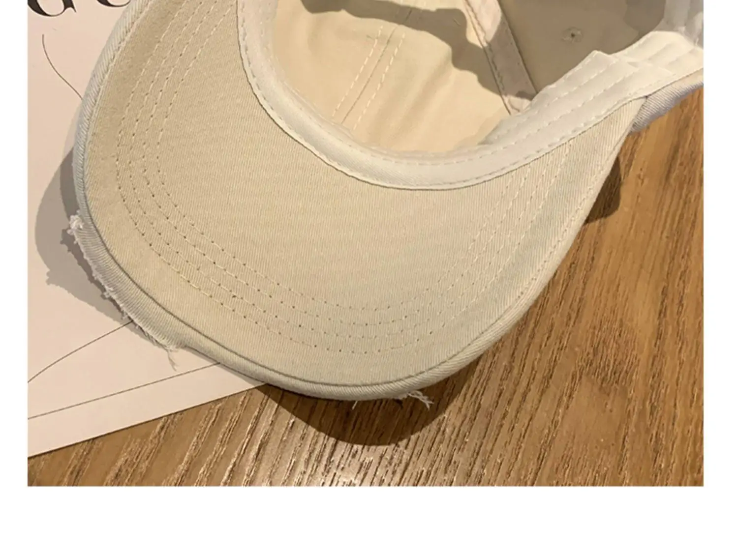 Distressed Baseball Cap Women Ripped Japanese Style All Match — feature 14