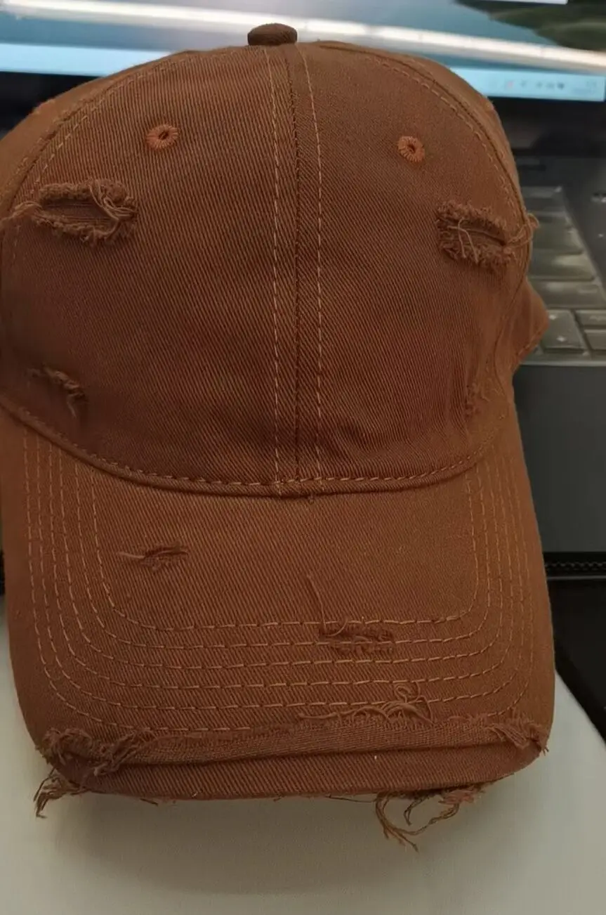Distressed Baseball Cap Women Ripped Japanese Style All Match - Image 6