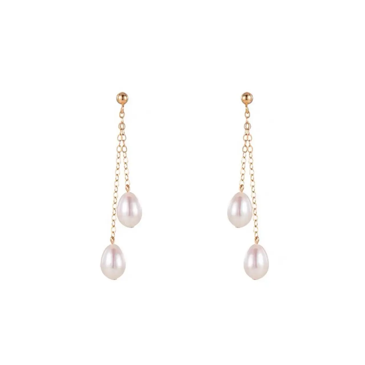 Natural Pearl Earrings Strong Light Mid Length Elegant - Image 5