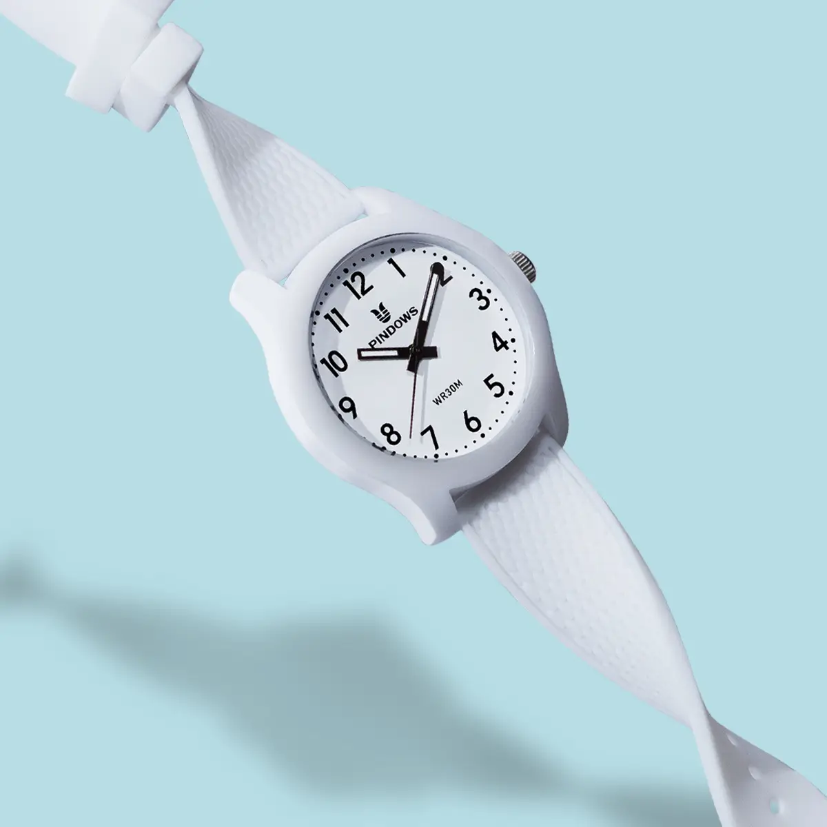 Japanese Precision Exam Silicone Watch Black Quartz — feature 6