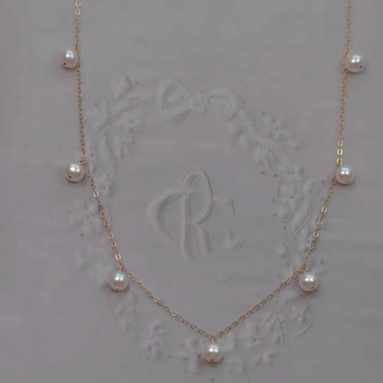 Elegant Pearl Necklace with 925 Silver Plating - Image 4
