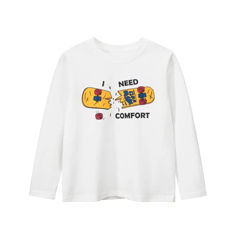 Gray Long Sleeve T-Shirt for Boys 2024 - Image 2