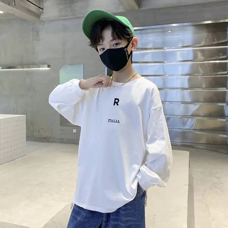 Boys White Long Sleeve T-Shirt Autumn 2025 - Image 3