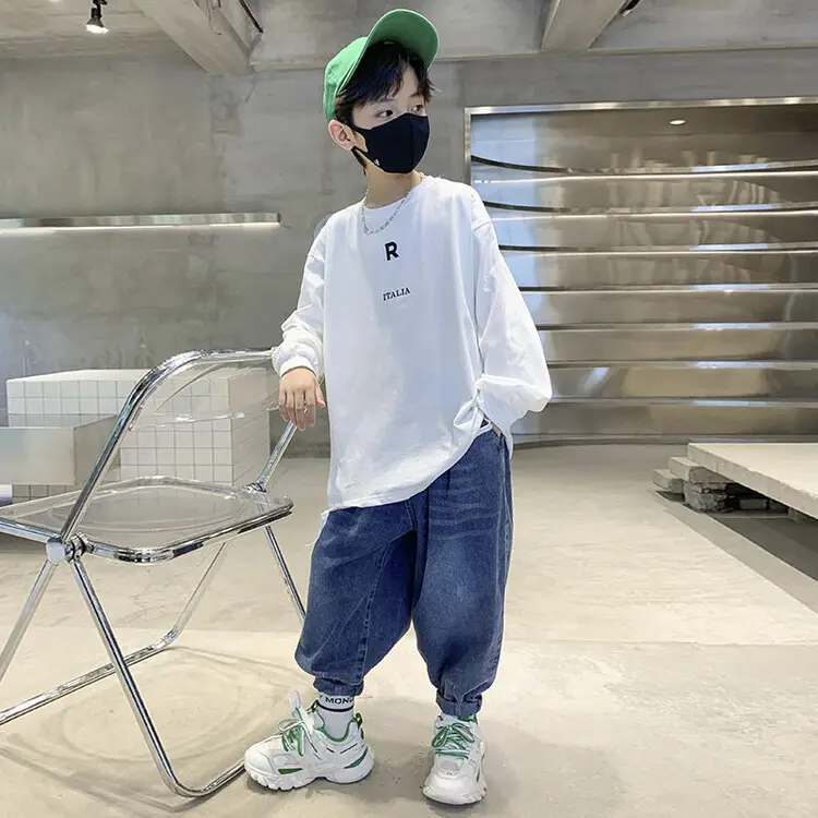 Boys White Long Sleeve T-Shirt Autumn 2025 - Image 4