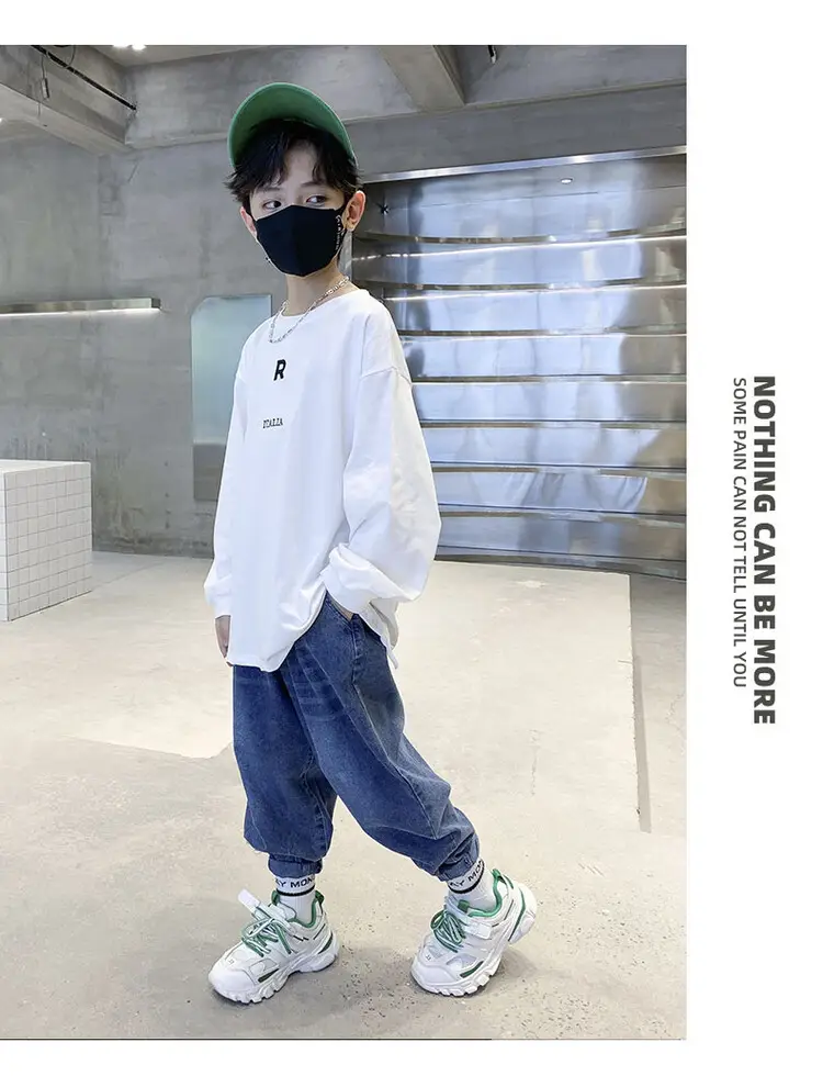 Boys White Long Sleeve T-Shirt Autumn 2025 — feature 12