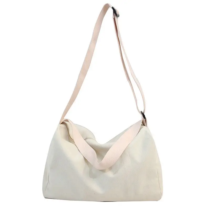 Black Canvas Crossbody Bag for Women Large Capacity - Image 7