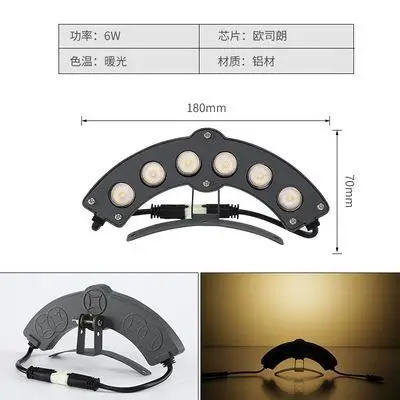 3W6W Waterproof LED Corrugated Lamp for Outdoor Temple Decor - Image 2