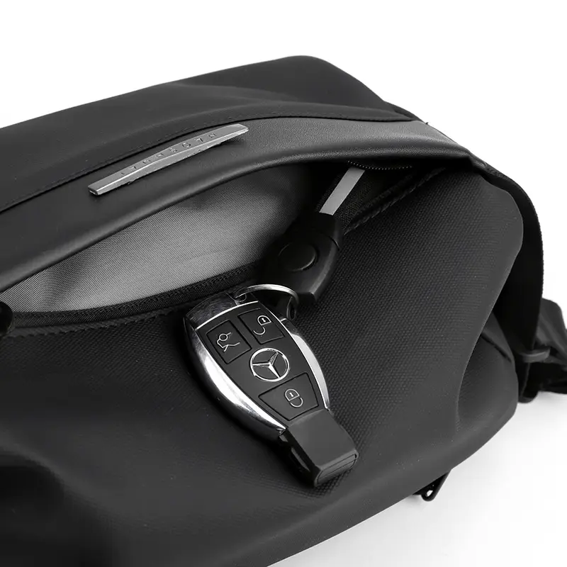 Black High-End Casual Chest Bag for Men