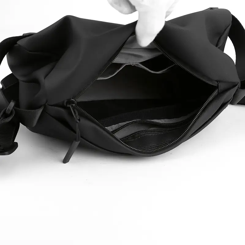 Black High-End Casual Chest Bag for Men