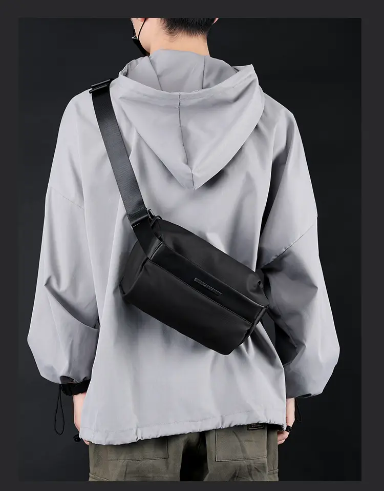 Black High-End Casual Chest Bag for Men — feature 23
