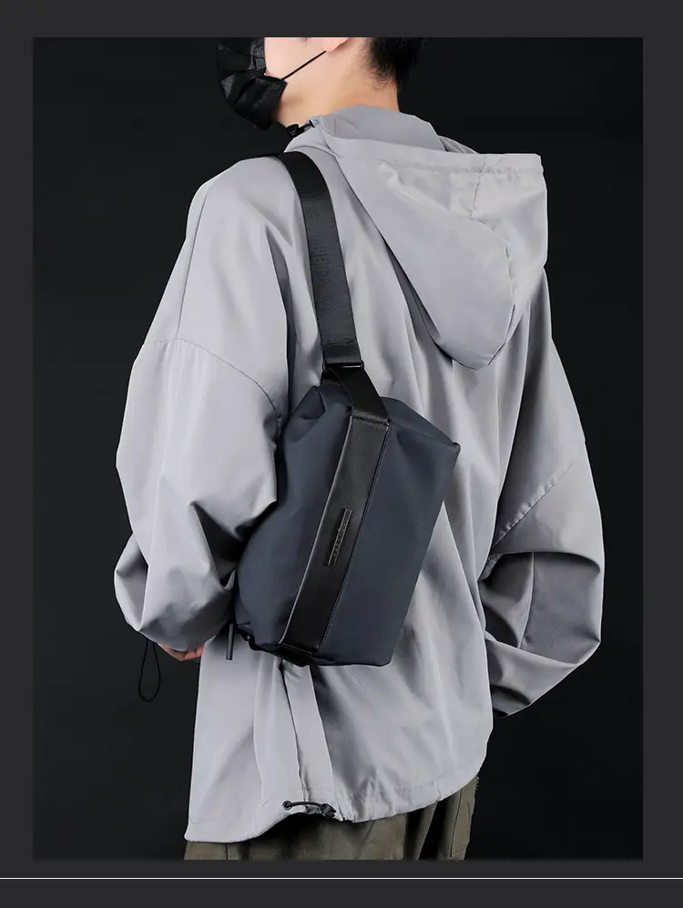 Black High-End Casual Chest Bag for Men — feature 26