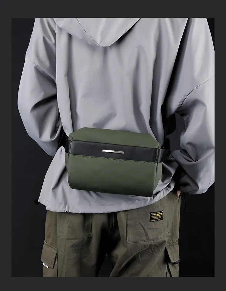 Black High-End Casual Chest Bag for Men — feature 27