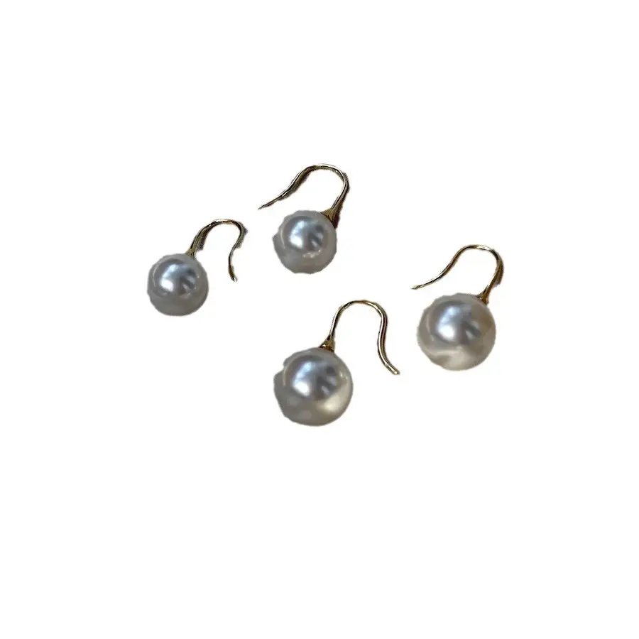 Shijia Pearl Earrings S925 Silver Plated Large - Image 5