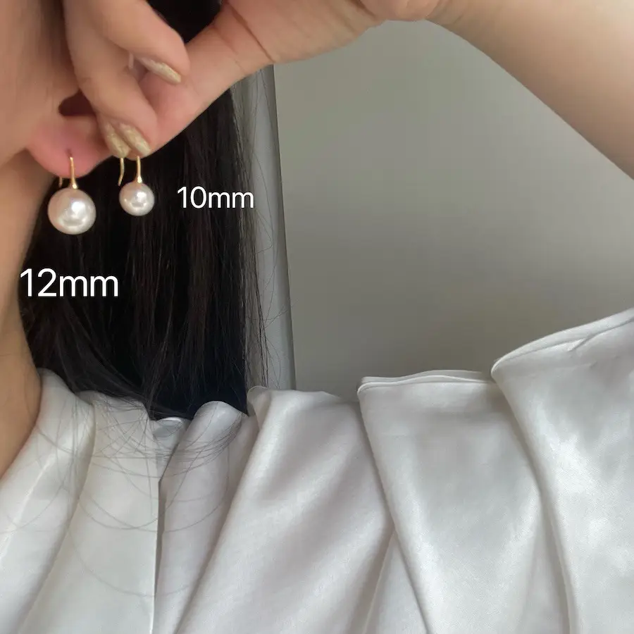 Shijia Pearl Earrings S925 Silver Plated Large — feature 16