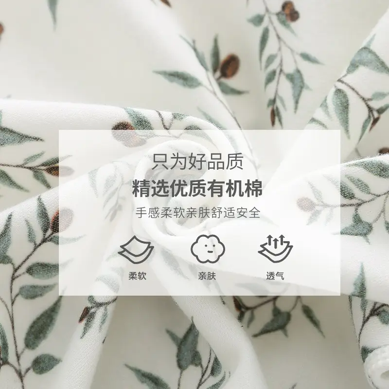 Baby Floral Jumpsuit White Cotton Newborn Spring Autumn - Image 7