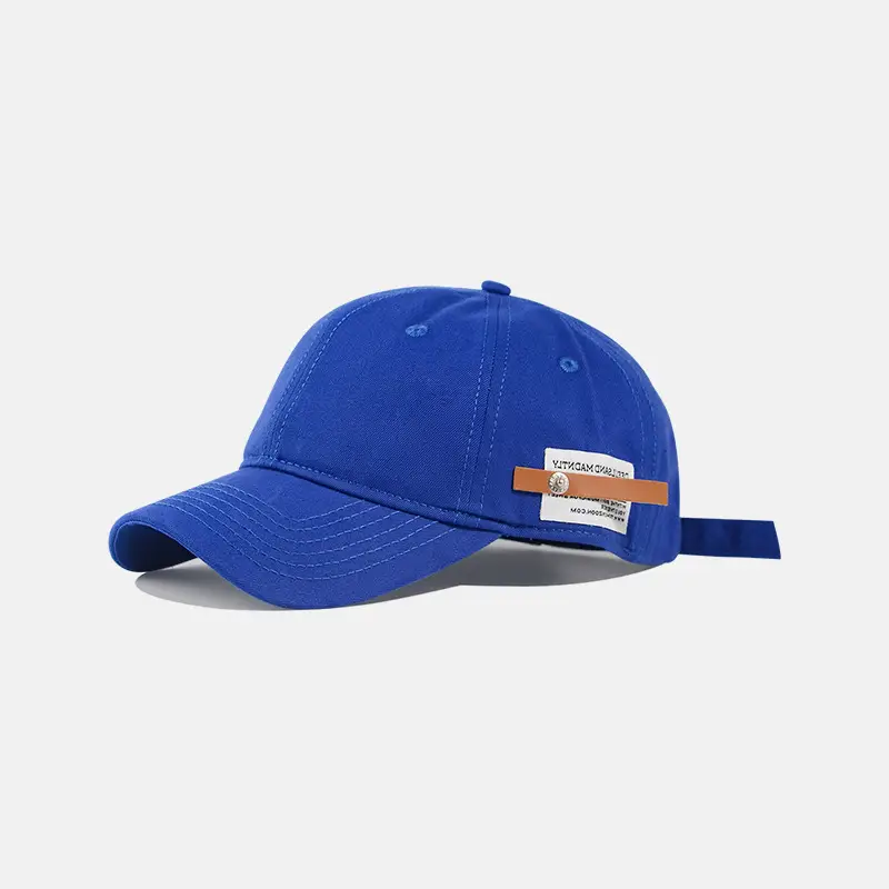 Black Classic Baseball Cap for Men Women Vintage Label - Image 8