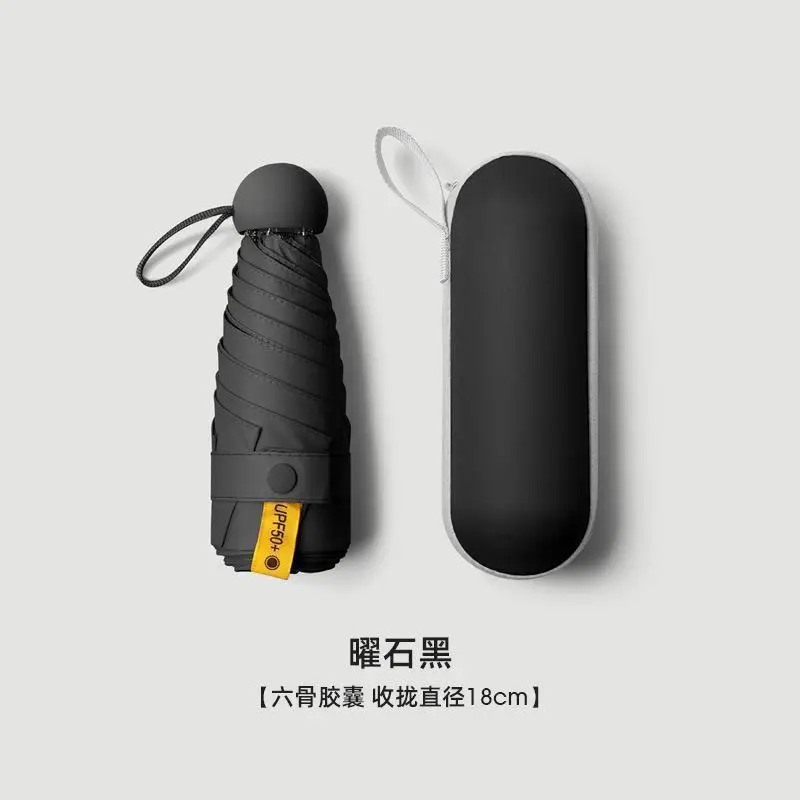 Women's Foldable Sun Umbrella Blue 18cm - Image 20