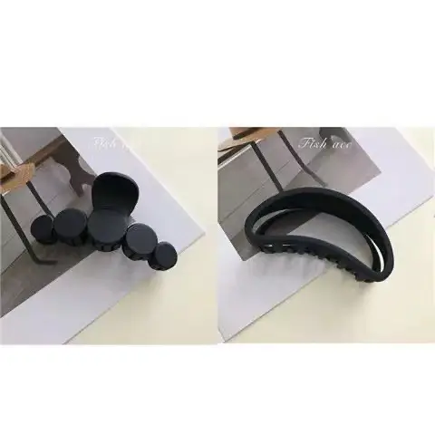 Matte Black Hairpin Clip for Girls with Retro Design - Image 5