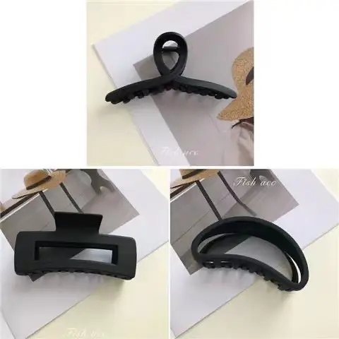 Matte Black Hairpin Clip for Girls with Retro Design - Image 6