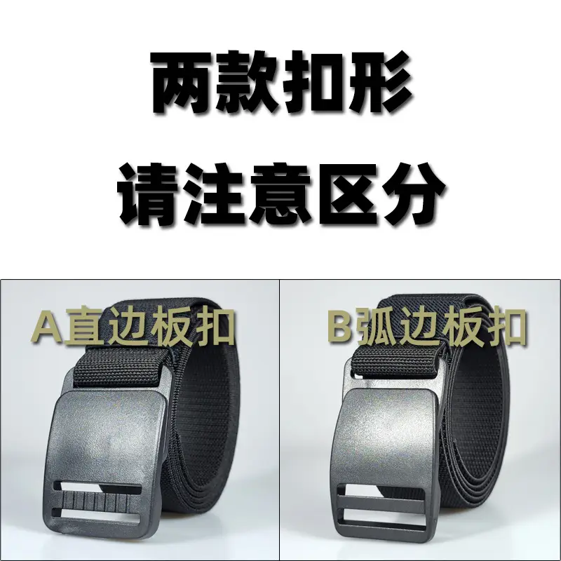 Men's Thick Elastic Belt with Plastic Buckle & Canvas Strap — feature 5