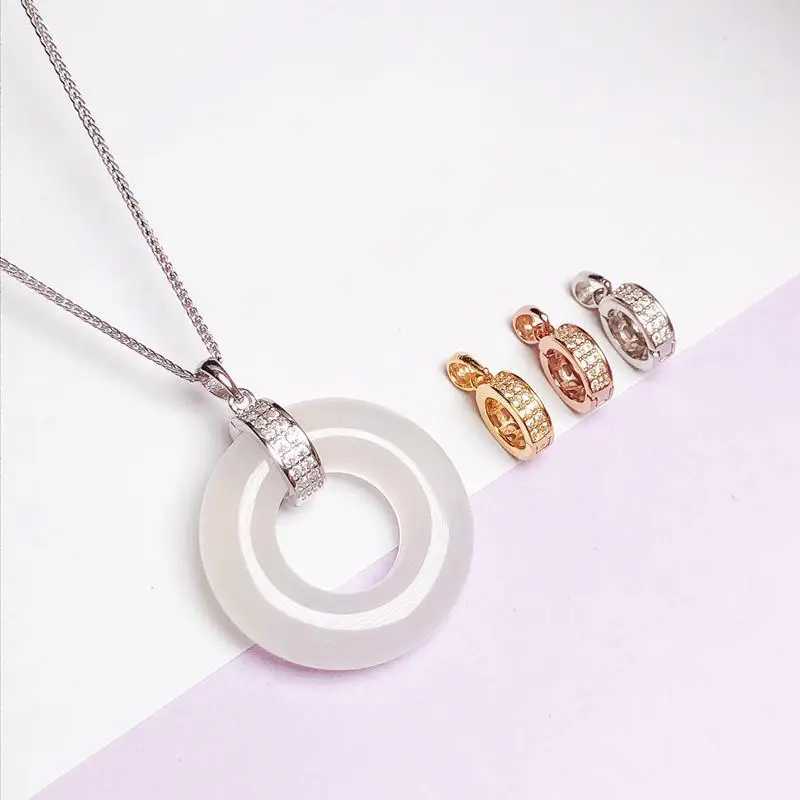 Jade Pendant & Ring Set 925 Sterling Silver — feature 2
