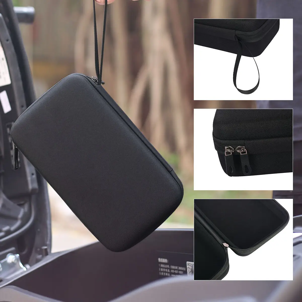 Electric Car Charger Storage Bag Black Hard Shell - Image 7