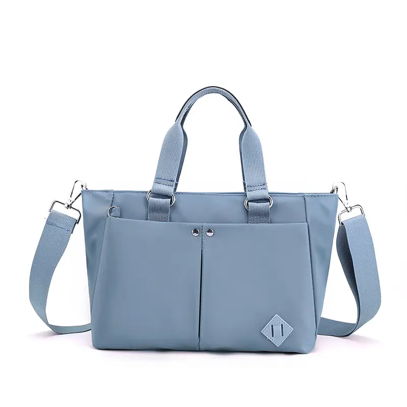 Women's Maroon Nylon Crossbody Tote Bag 2022 - Image 2