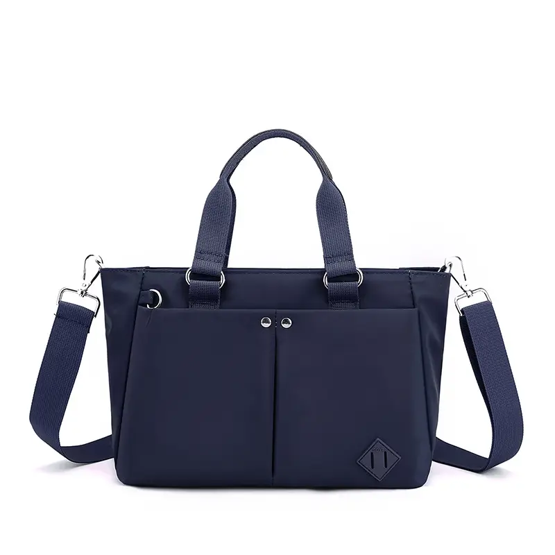 Women's Maroon Nylon Crossbody Tote Bag 2022 - Image 3