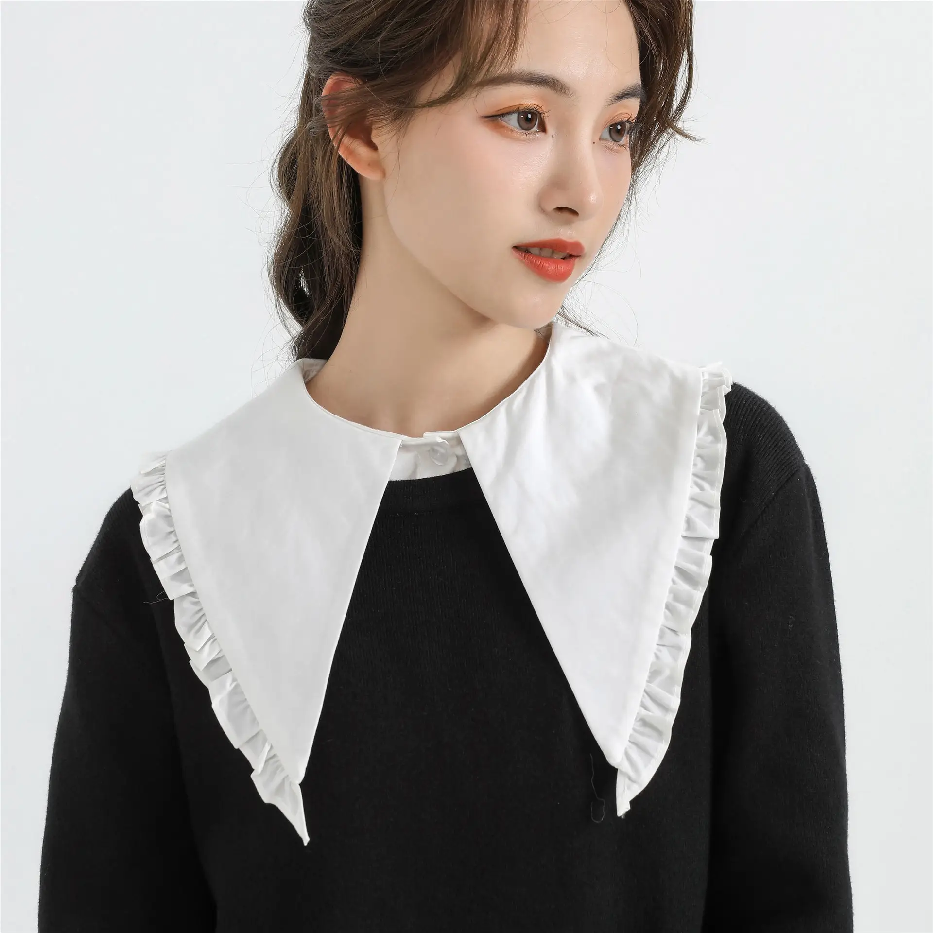 French Design Fake Collar with Sweater for Women - Image 5