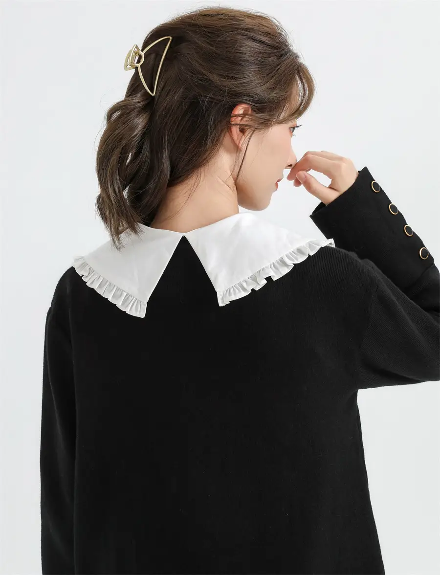 French Design Fake Collar with Sweater for Women — feature 11