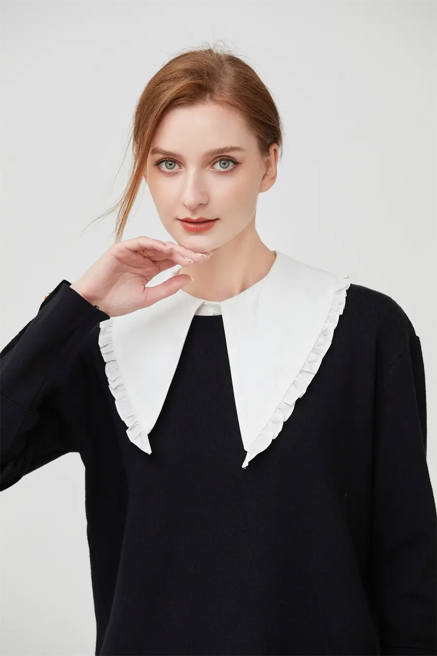French Design Fake Collar with Sweater for Women — feature 28