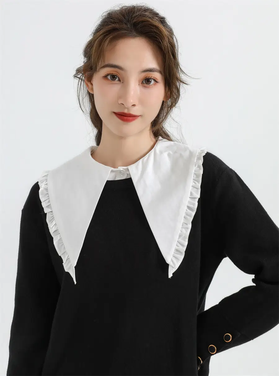 French Design Fake Collar with Sweater for Women — feature 6