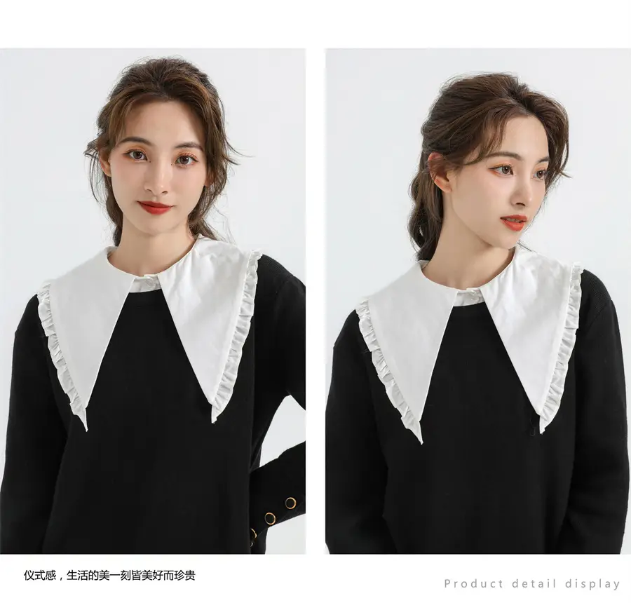 French Design Fake Collar with Sweater for Women — feature 7