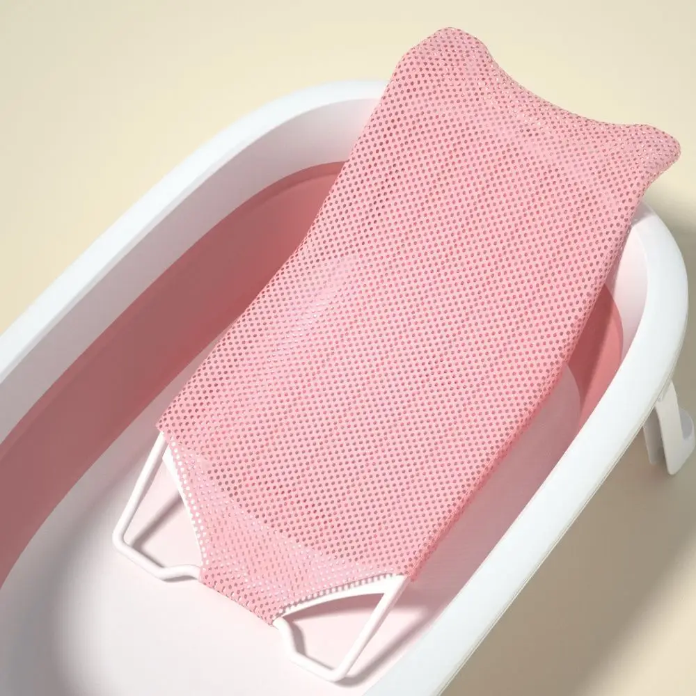 Pink Baby Bath Net Mat for Bathtub Sitting - Image 2
