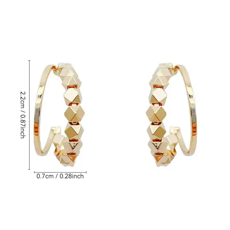 Korea Metal Broken Silver Earrings 2022 — feature 1