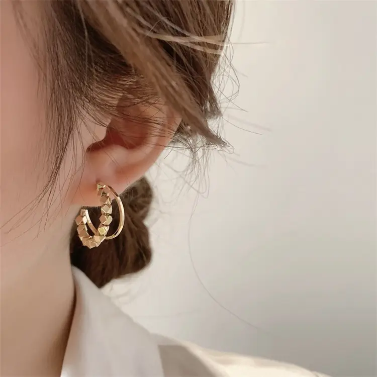 Korea Metal Broken Silver Earrings 2022 — feature 18