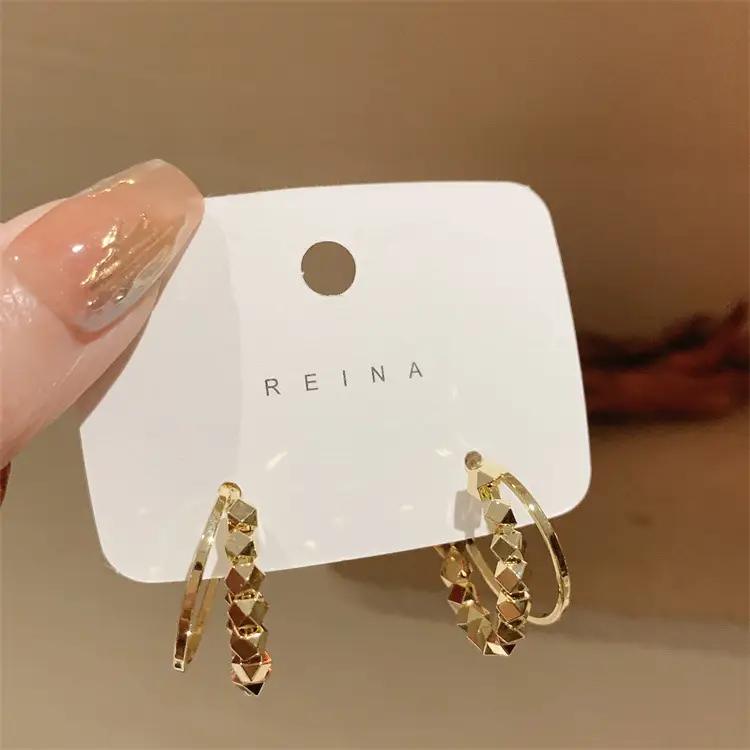 Korea Metal Broken Silver Earrings 2022 — feature 19