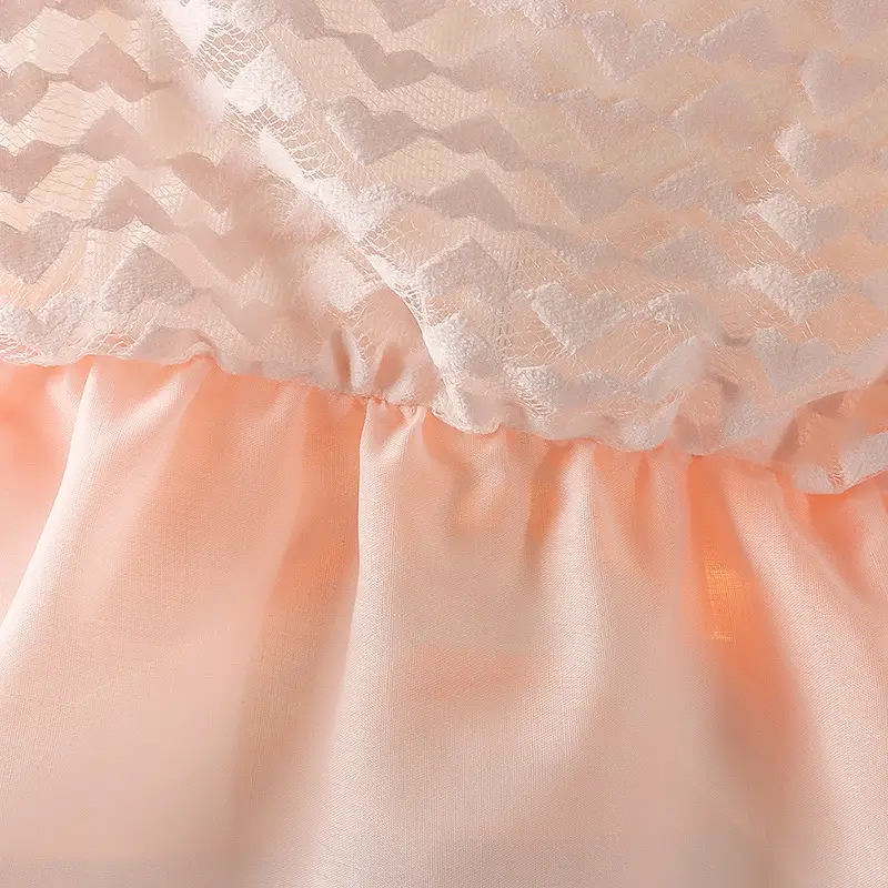 Spring Baby Skirt Set White Orange Puff Sleeve