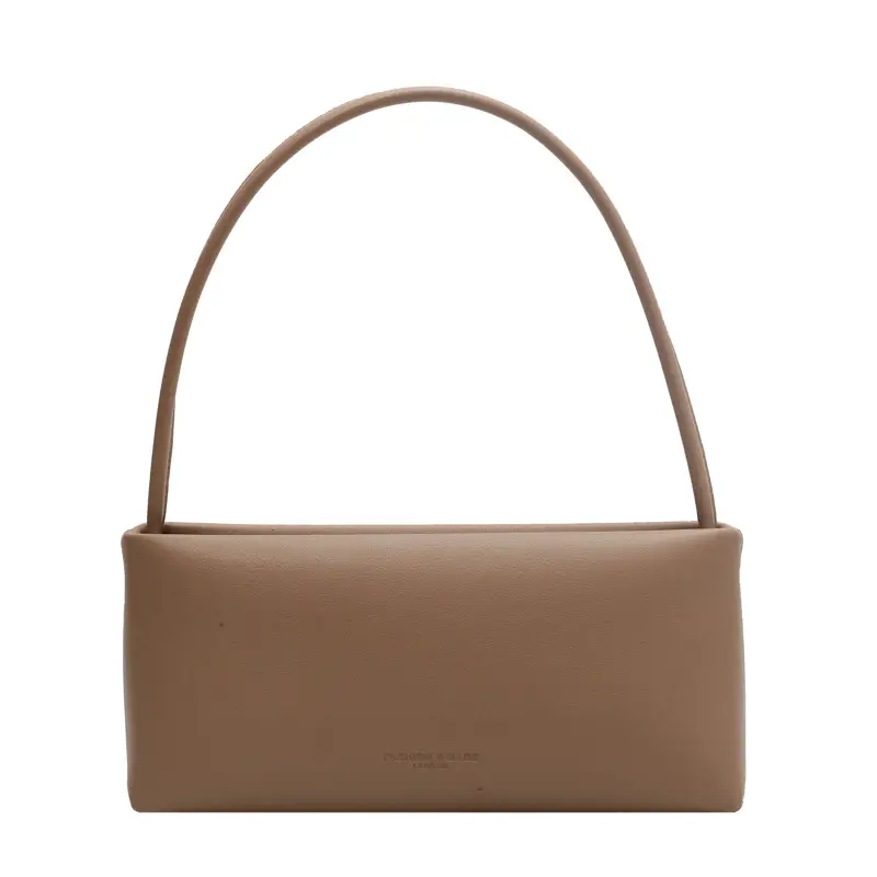 Women Crossbody Bag Beige Leather 2026 New Autumn