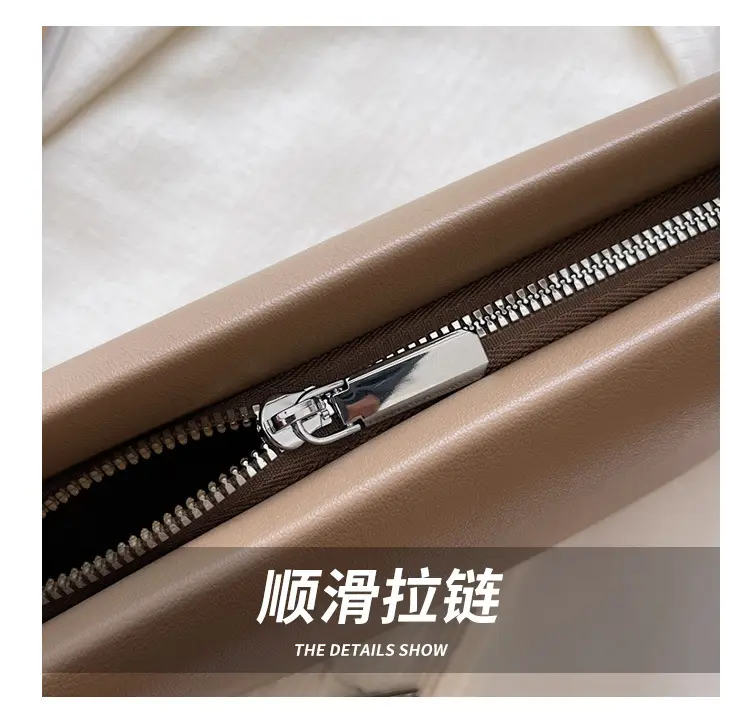 Women Crossbody Bag Beige Leather 2026 New Autumn — feature 14