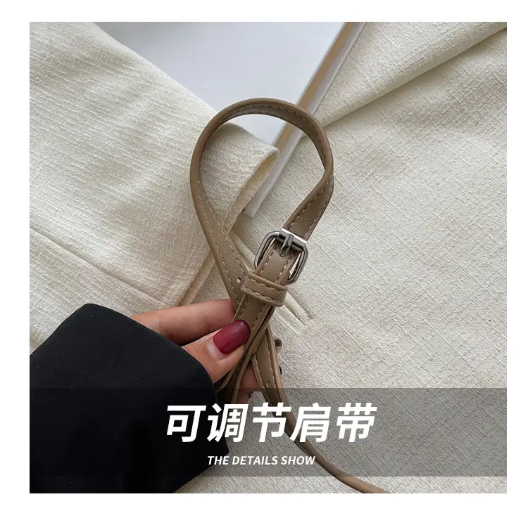 Women Crossbody Bag Beige Leather 2026 New Autumn — feature 15