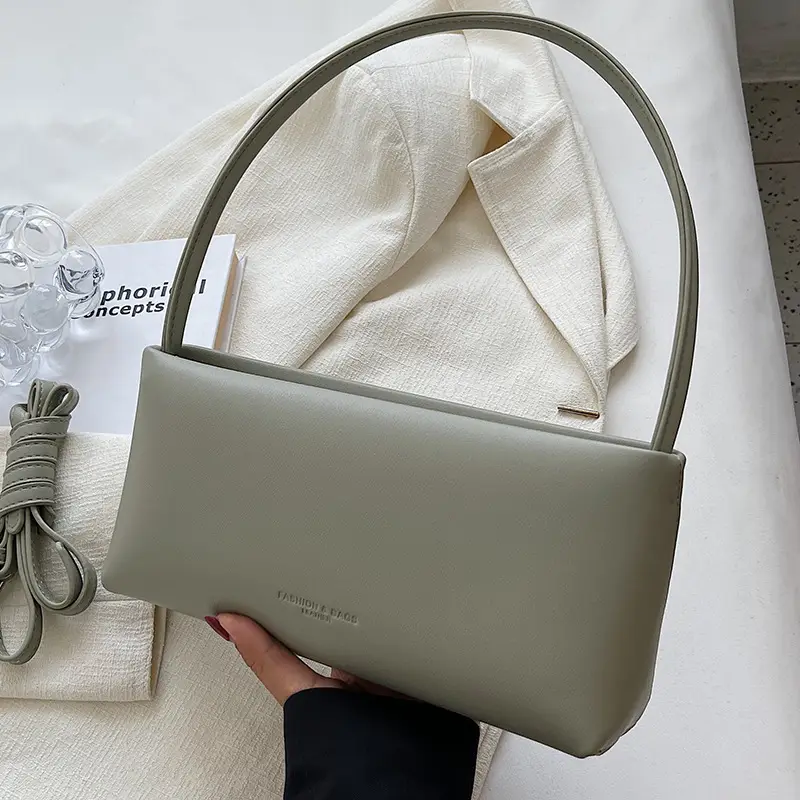 Women Crossbody Bag Beige Leather 2026 New Autumn
